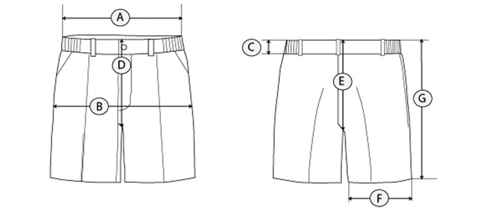 pantalón corto de vestir